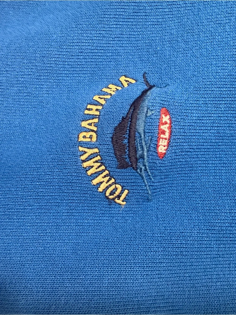 Tommy‎ Bahama Men's Royal Blue Half-Zip Pullover Sweatshirt